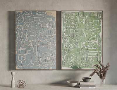 北欧装饰画3D模型下载